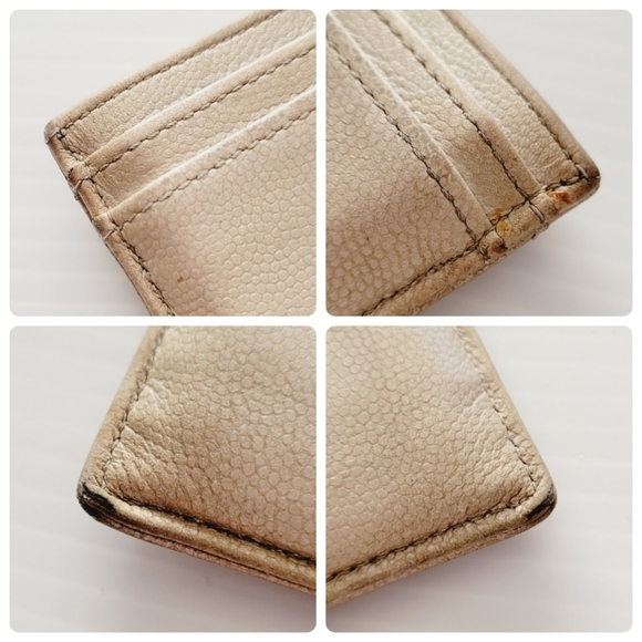 Chanel Caviar Ivory Card Holder Authentic - Picture 15 of 16